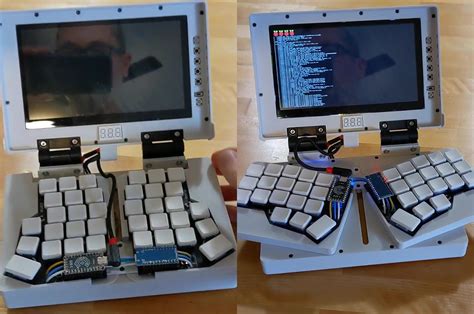 This chunky palm-sized DIY laptop cleverly hides a split ergonomic ...