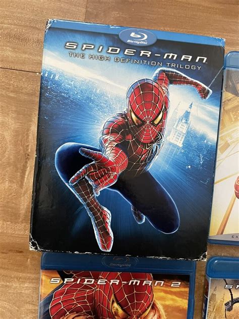 Spider Man The High Definition Trilogy Blu Ray 4 Disc Set Tobey Maguire