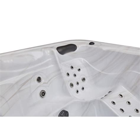 Luxury Spas Person Jet Acrylic Square Hot Tub With Ozonator In Gray Wayfair