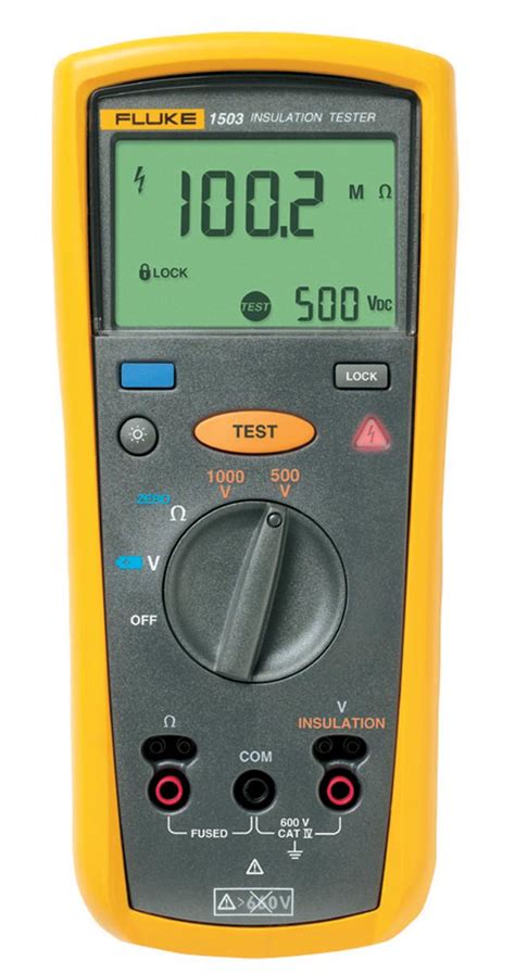 FLUKE-1503 - Fluke - Insulation Tester, Digital Megohmmeter, 500V