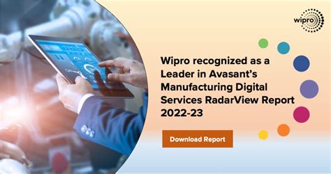 Wipro On Linkedin Wipro Is A Leader In Avasant Manufacturing Digital