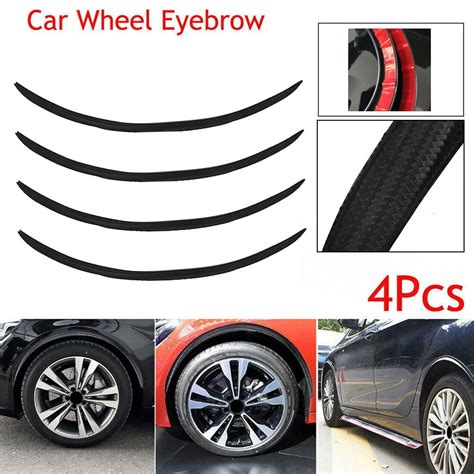 Pcs Carbon Fiber Car Fender Flare Extension Wheel Eyebrow Arch Trim