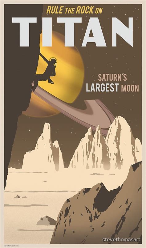 Titan Travel Poster By Stevethomasart Redbubble