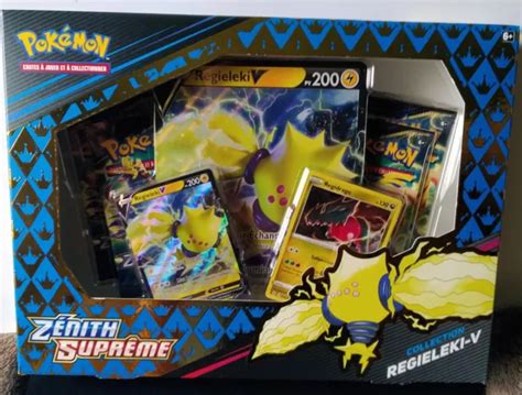 COFFRET POKEMON ZÉNITH Suprême EB12 5 Regieleki V Neuf Scellé EUR 31 49