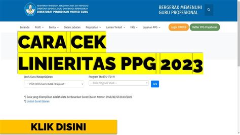 CARA CEK LINIERITAS PPG 2023 YouTube