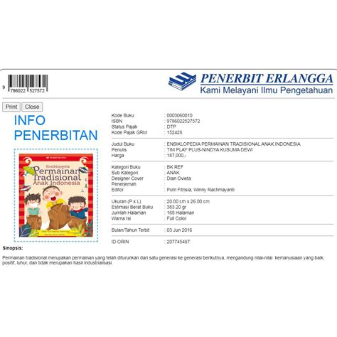 Jual Jual Buku ENSIKLOPEDIA PERMAINAN TRADISIONAL ANAK INDONESIA