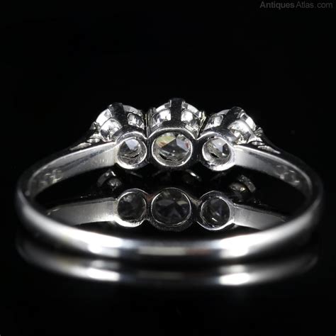 Antiques Atlas Edwardian Diamond Trilogy Platinum Ring Circa 1910