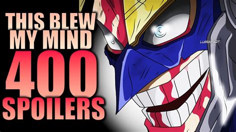 ALL MIGHT GOES OFF My Hero Academia Chapter 399 Spoilers 44 OFF