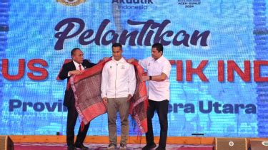 Di Hadapan Anindya Bakrie Gubernur Sumut Kembalikan Kejayaan Atlet