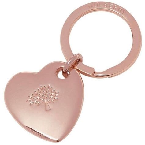 Mulberry Heart Keyring Heart Keyring Metal Heart Keyrings