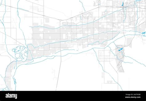 Rich Detailed Vector Area Map Of Buckeye Arizona USA Map Template