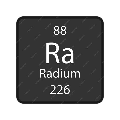 Premium Vector Radium Symbol Chemical Element Of The Periodic Table