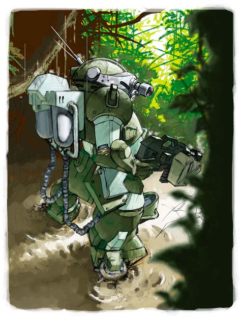 Scopedog Soukou Kihei Votoms Drawn By Yashimads Drive Danbooru