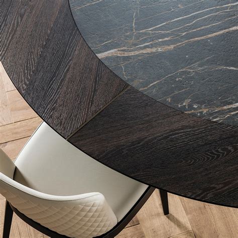 Mesa Skorpio Round Ker Wood De Cattelan Italia Para Comedor Mesas De