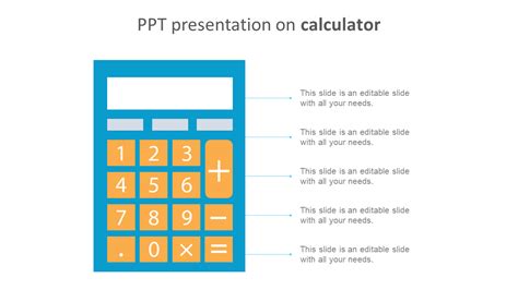 Catchy Ppt Presentation On Calculator Design Slide Calculator Design