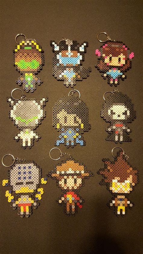 Perler Overwatch Pixel Art D Va Pharah Reaper Tracer Genji Lucio