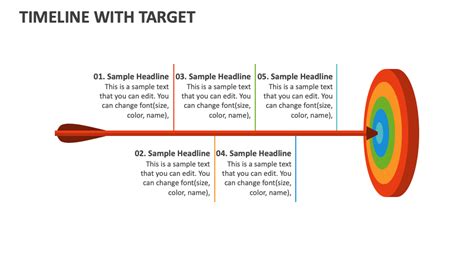 Timeline With Target PowerPoint and Google Slides Template - PPT Slides