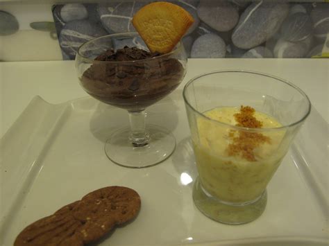 Gourmandises Homecooked Dessert Duo De Mousses Chocolat Noir Cors