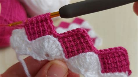 Super Easy Tunisian Knitting Tunus I I Ok Kolay Rg Modeli Youtube