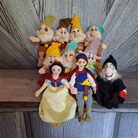 Vintage Snow White And The Seven Dwarfs Beanie Babies Dopey Etsy