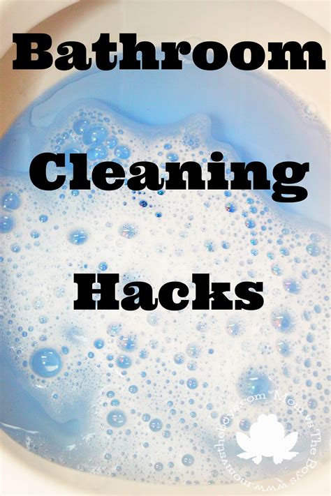 Bathroom Cleaning Hacks – Mom vs the Boys