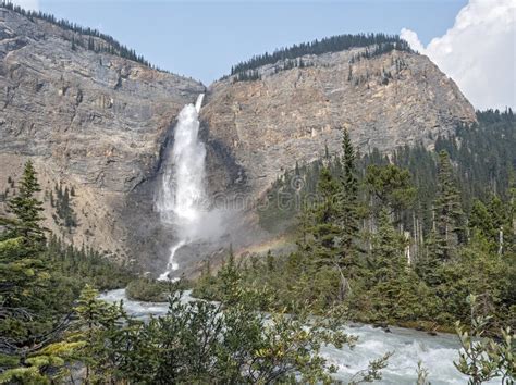 Takakkaw Falls And The Yoho River Stock Photo Image Of Mountain