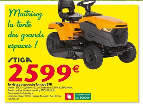 Promo Tondeuse Autoport E Tornado Stiga Chez Ragt Icatalogue Fr