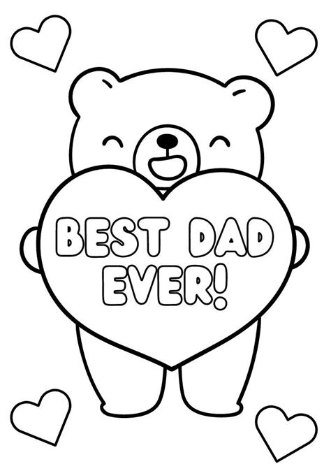 Free Printable Fathers Day Cards To Color