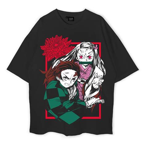 Tanjiro Kamado Oversized T Shirt Shark Shirts