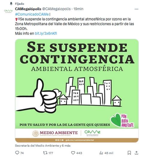 Se Suspende Contingencia Ambiental En Cdmx Y Edomex Hoy De Mayo Del