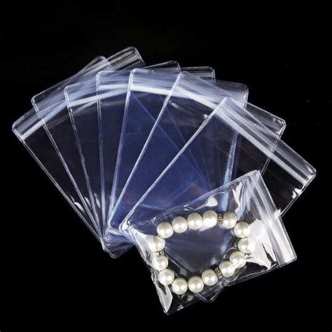 Pcs Small Zip Lock Plastic Bags Transparent Jewelry Ziplock