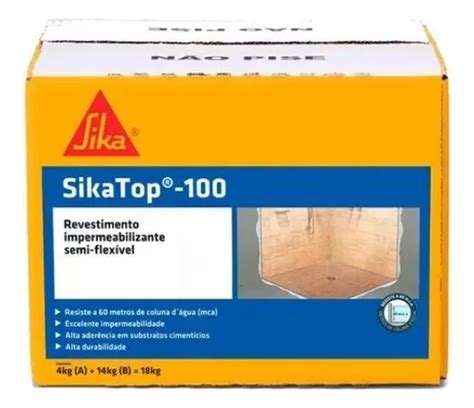 Sika Top Revestimento Impermeabilizante Kg Sika Cor Cinza