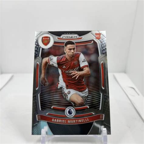 Panini EPL Prizm 2021 22 Gabriel Martinelli Arsenal Base Rookie Card EBay