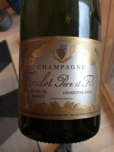 Triclot Pere Et Fils Blanc De Blancs Brut Champagne Vivino Espa A