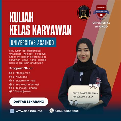 Kuliah Sambil Kerja Di Universitas Asaindo Jakarta Kuliah Karyawan