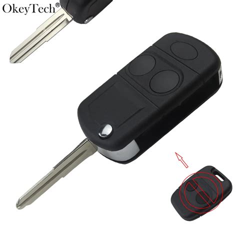 Okeytech Button Remote Key Fob Shell Case For Land Rover Freelander