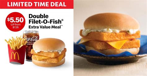 Pay Only S550 For Double Filet O Fish Meal With Fries And Drink At