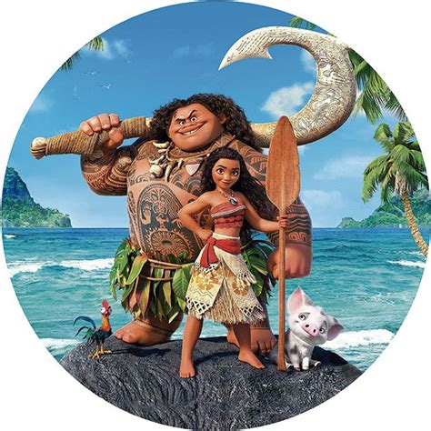 Painel De Festa D Malha Sublimada Moana X Moana Theme Birthday