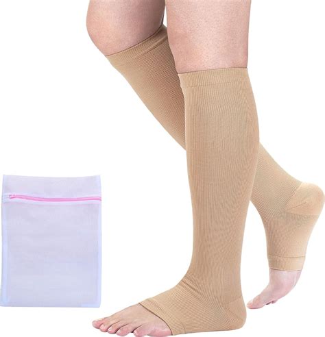 Amazon Open Toe Medical Compression Socks For Women Men S M L XL