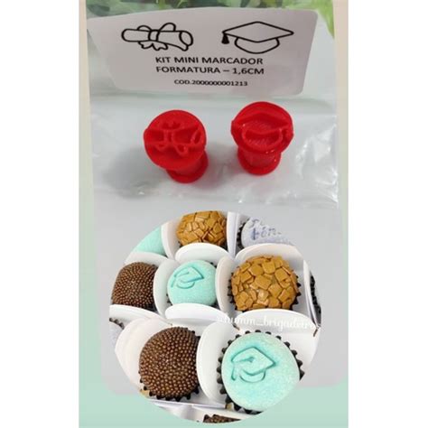 Kit Carimbos Para Docinhos Brigadeiros Tema Formatura Shopee Brasil