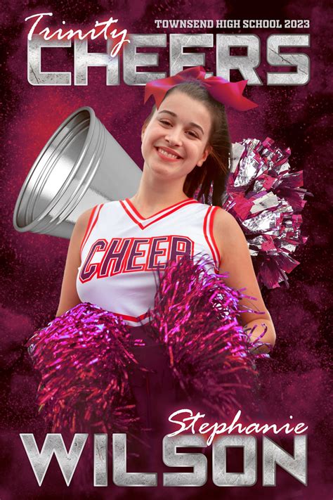 Cheer Poster Digital Print Senior Night Cheer Banner Etsy