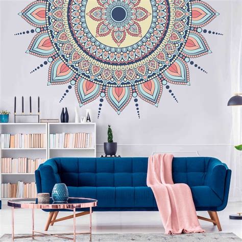 Mandala Wall Decal Etsy