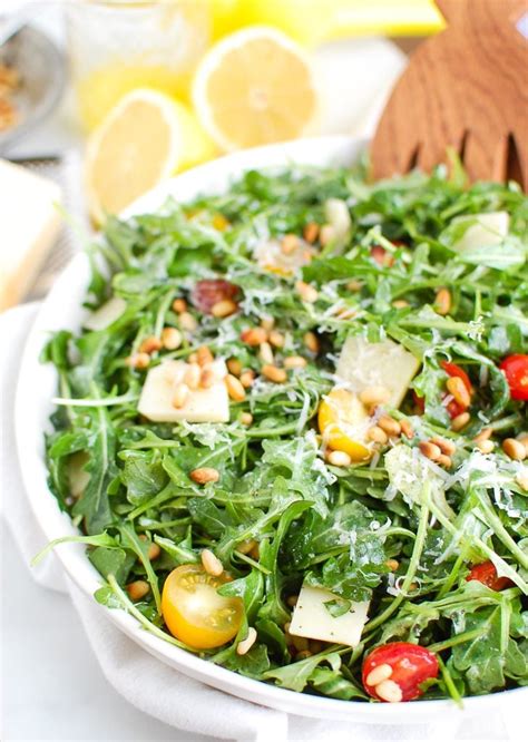 Lemon Arugula Salad Recipe With Parmesan Cheese A Cedar Spoon