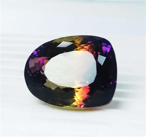 Natural Ct Loose Gemstone Certified Multi Color Ametrine Fancy Shape