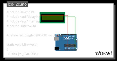 Lcd I2c Ino Wokwi ESP32 STM32 Arduino Simulator