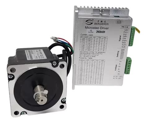 Kit Motor De Passo Nema 34 45kgf cm 4 Fios Driver Frete grátis