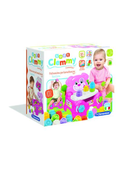 Clemmy Poltroncina Porta Mattoncini Girl Baby Clementoni