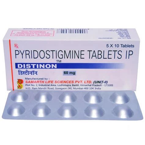 Allopathic Pyridostigmine Bromide Tablet For Clinical 60mg At Rs 360