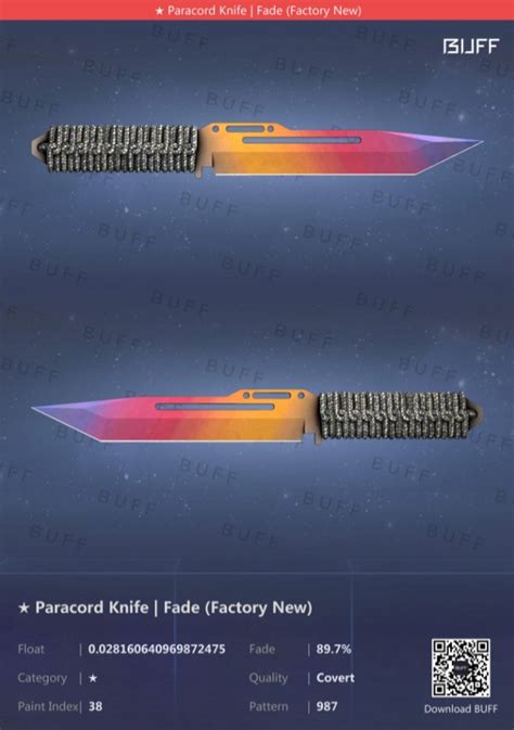 Paracord Knife Fade Fn Cs Go Skiny Cs Go Kosa N