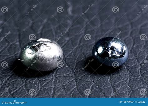 Osmium, Metal Pieces for Sample. Heaviest Metal is Osmium Stock Image ...